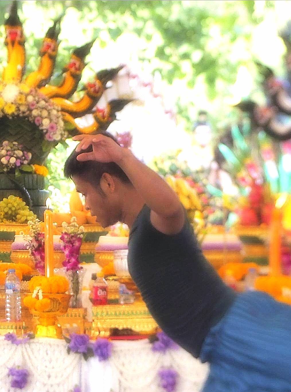A person in a performance setting